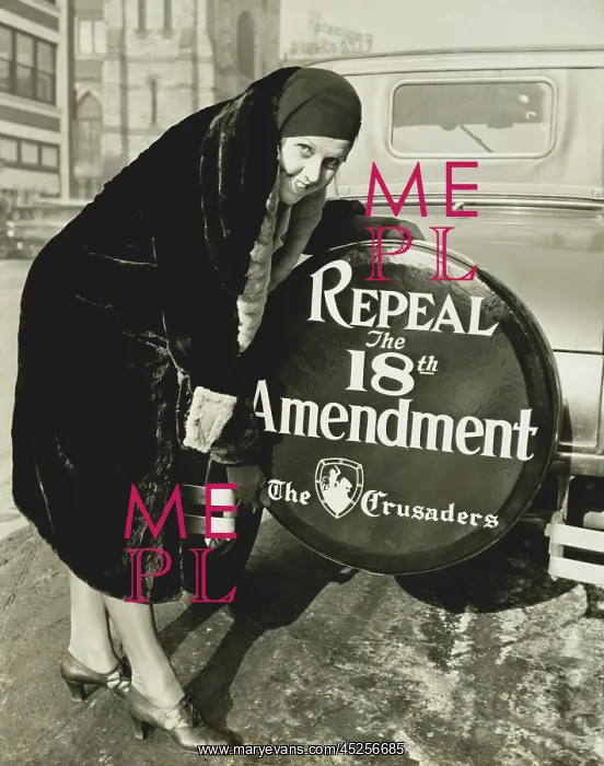 : Repeal the 18th Amendment slogan on a spare : Repeal the 18th Amendment slogan on a spare