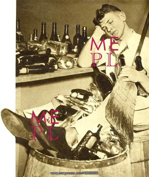 : Repeal of Prohibition, 1933. American barman : Repeal of Prohibition, 1933. American barman