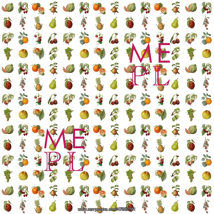  : Repeating Pattern - Assorted Fruit