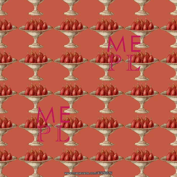 : Repeating Pattern - Bowl of Pears (red background) : Repeating Pattern - Bowl of Pears (red background)