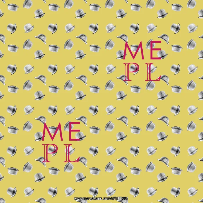 : Repeating Pattern - Bowler Hats : Repeating Pattern - Bowler Hats