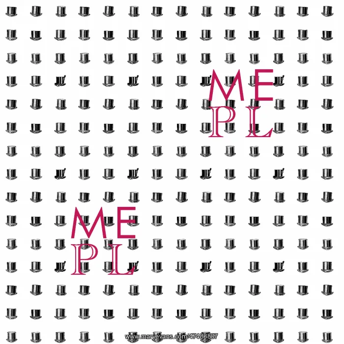 : Repeating Pattern - Brushed velvet top hats : Repeating Pattern - Brushed velvet top hats