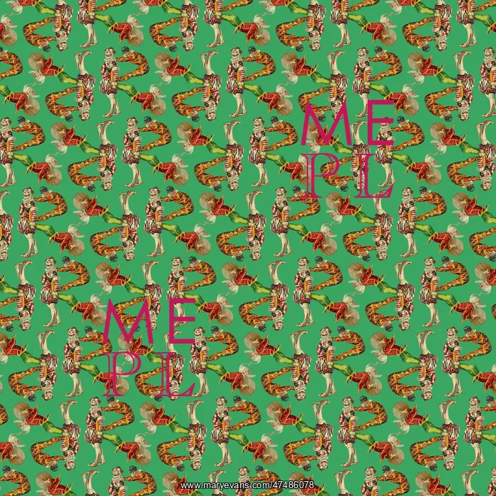 : Repeating Pattern - circus clowns perform balancing act : Repeating Pattern - circus clowns perform balancing act