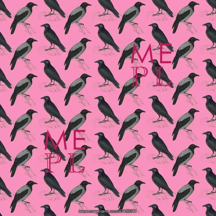 : Repeating Pattern - Crows and Jackdaws : Repeating Pattern - Crows and Jackdaws