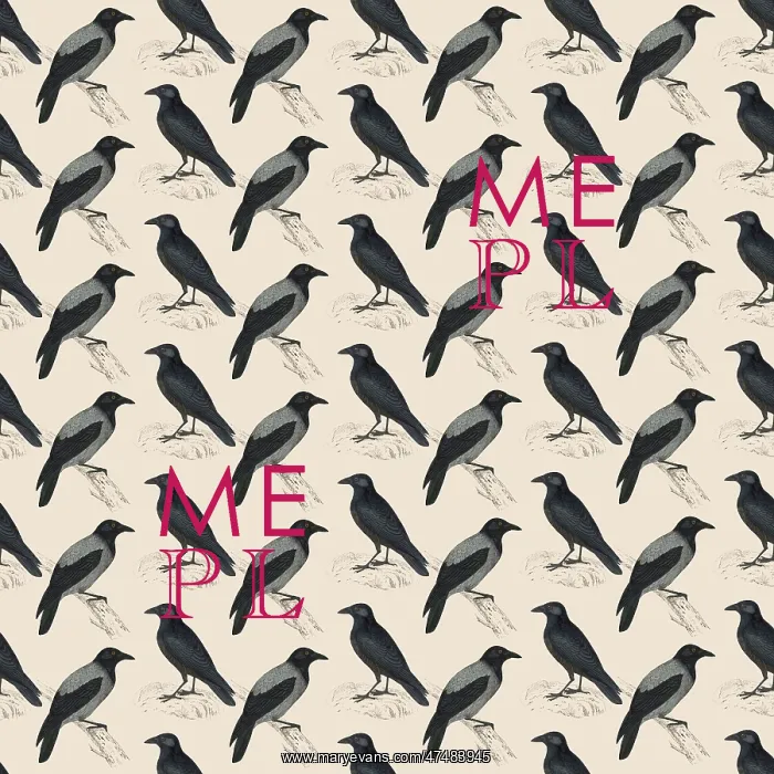 : Repeating Pattern - Crows and Jackdaws : Repeating Pattern - Crows and Jackdaws