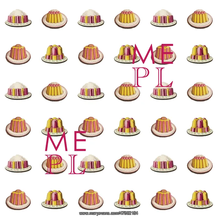: Repeating Pattern - Desserts on white background : Repeating Pattern - Desserts on white background
