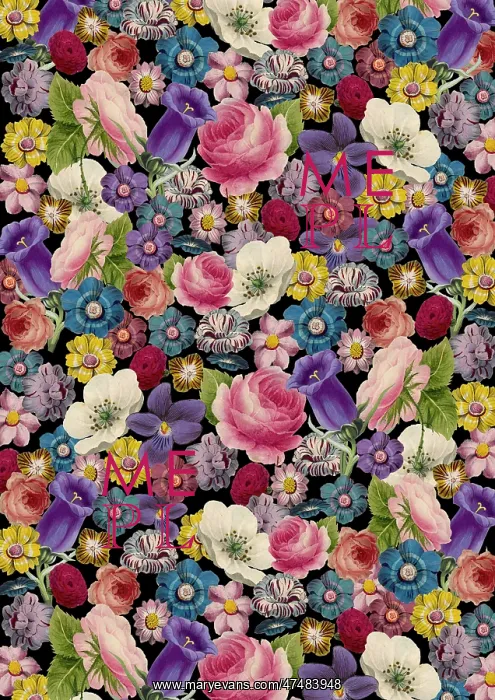 : Repeating Pattern - Floral Assemblage : Repeating Pattern - Floral Assemblage