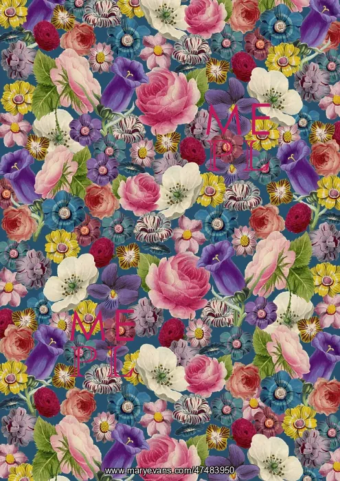 : Repeating Pattern - Floral Assemblage : Repeating Pattern - Floral Assemblage