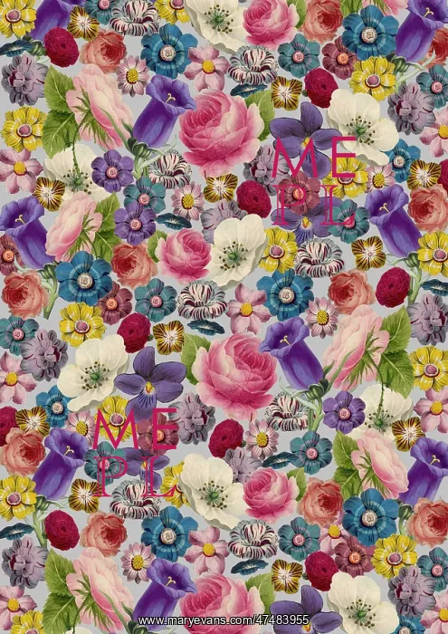 : Repeating Pattern - Floral Assemblage : Repeating Pattern - Floral Assemblage