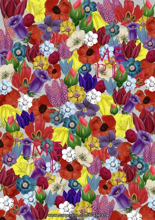 : Repeating Pattern - Floral Assemblage : Repeating Pattern - Floral Assemblage