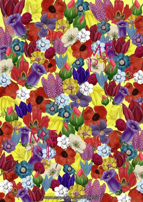 : Repeating Pattern - Floral Assemblage : Repeating Pattern - Floral Assemblage