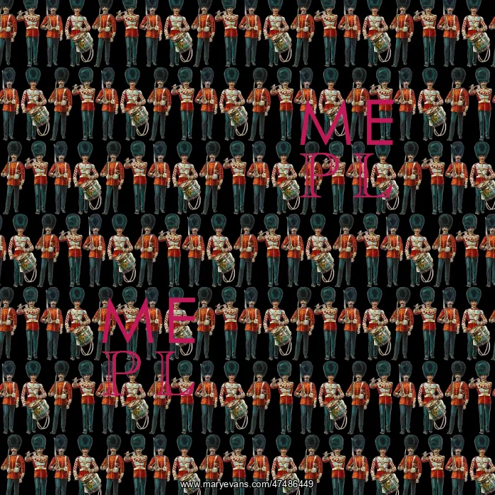 : Repeating Pattern - guardsmen, black : Repeating Pattern - guardsmen, black