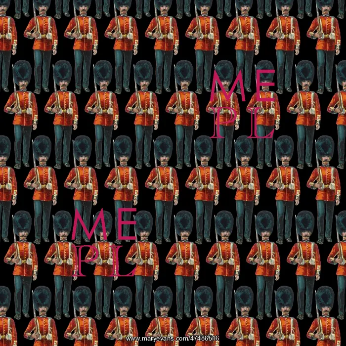 : Repeating Pattern - guardsmen, black : Repeating Pattern - guardsmen, black