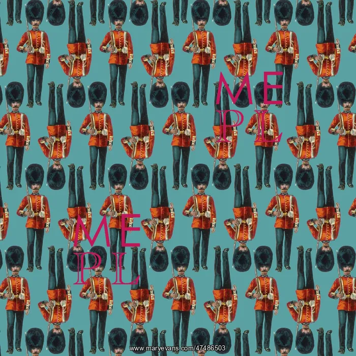 : Repeating Pattern - guardsmen, blue : Repeating Pattern - guardsmen, blue