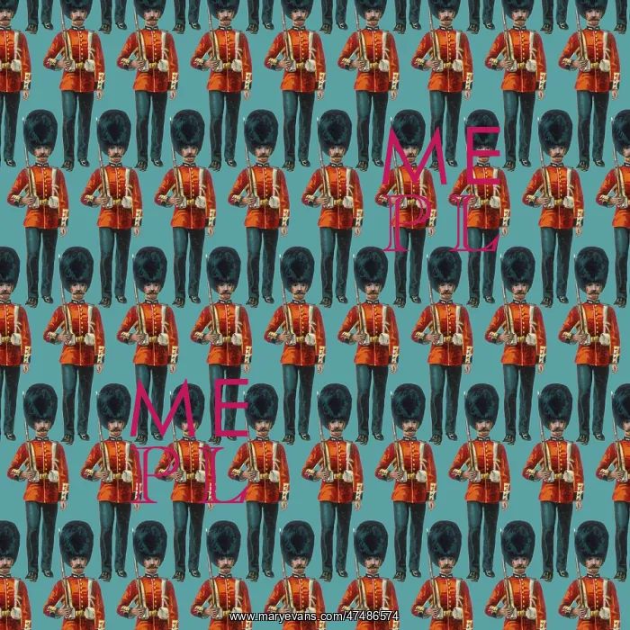 : Repeating Pattern - guardsmen, blue : Repeating Pattern - guardsmen, blue