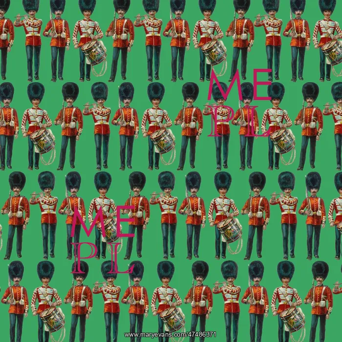 : Repeating Pattern - guardsmen, green : Repeating Pattern - guardsmen, green