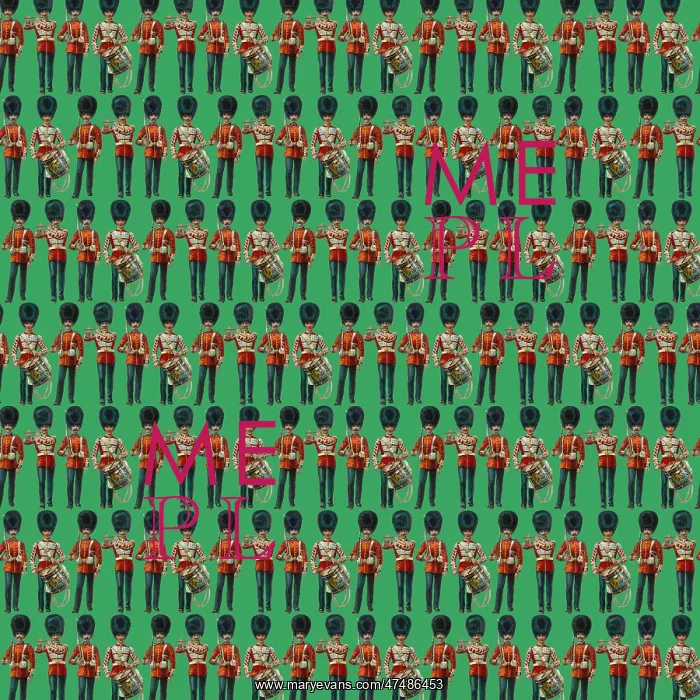 : Repeating Pattern - guardsmen, green : Repeating Pattern - guardsmen, green