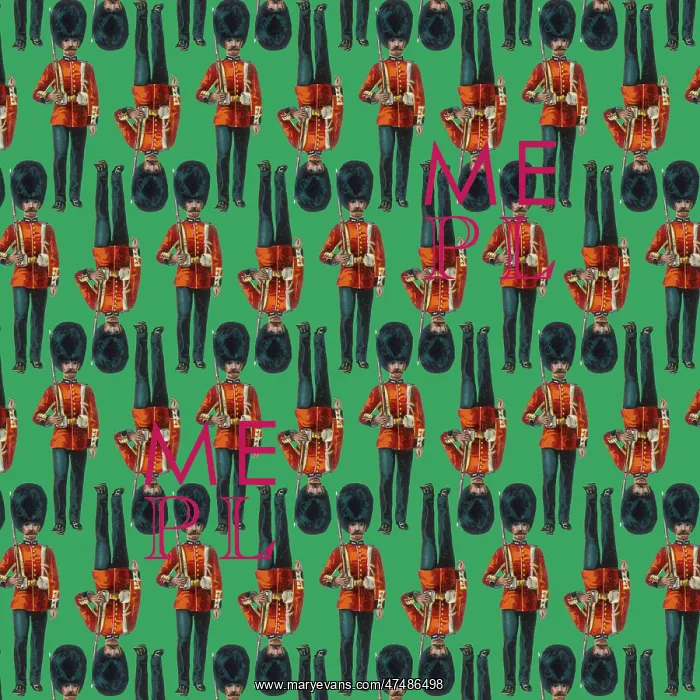 : Repeating Pattern - guardsmen, green : Repeating Pattern - guardsmen, green