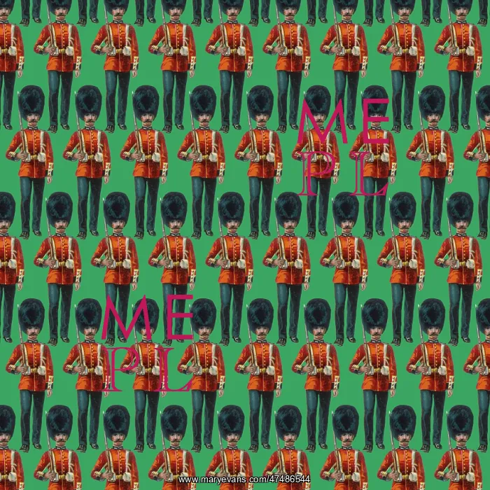 : Repeating Pattern - guardsmen, green : Repeating Pattern - guardsmen, green