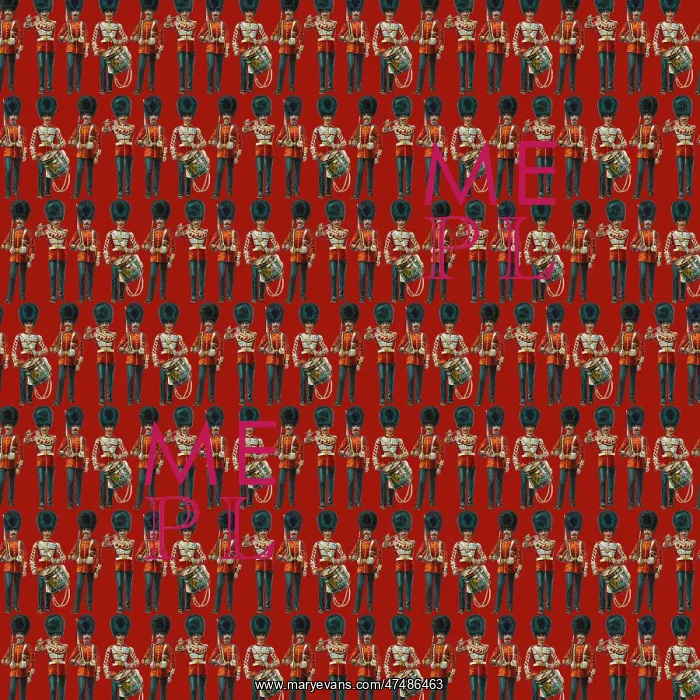 : Repeating Pattern - guardsmen, red : Repeating Pattern - guardsmen, red