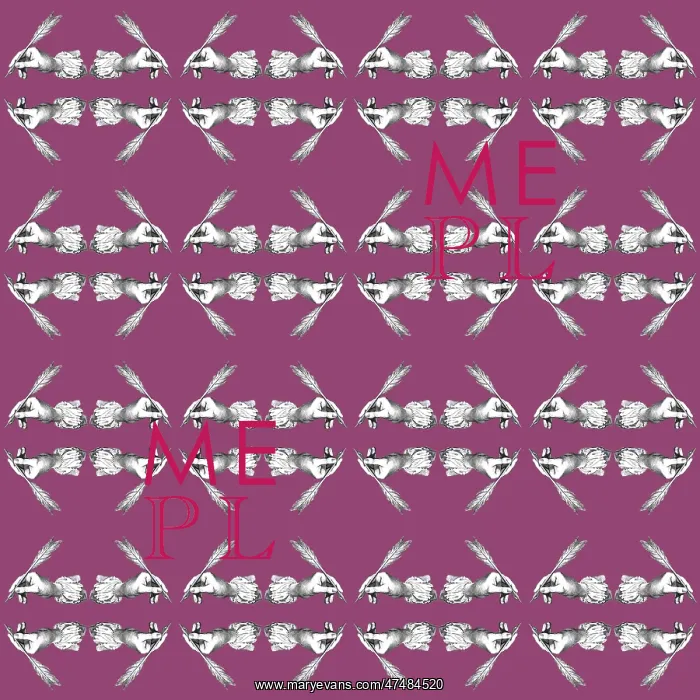 : Repeating Pattern - Hand with Quill Pen : Repeating Pattern - Hand with Quill Pen