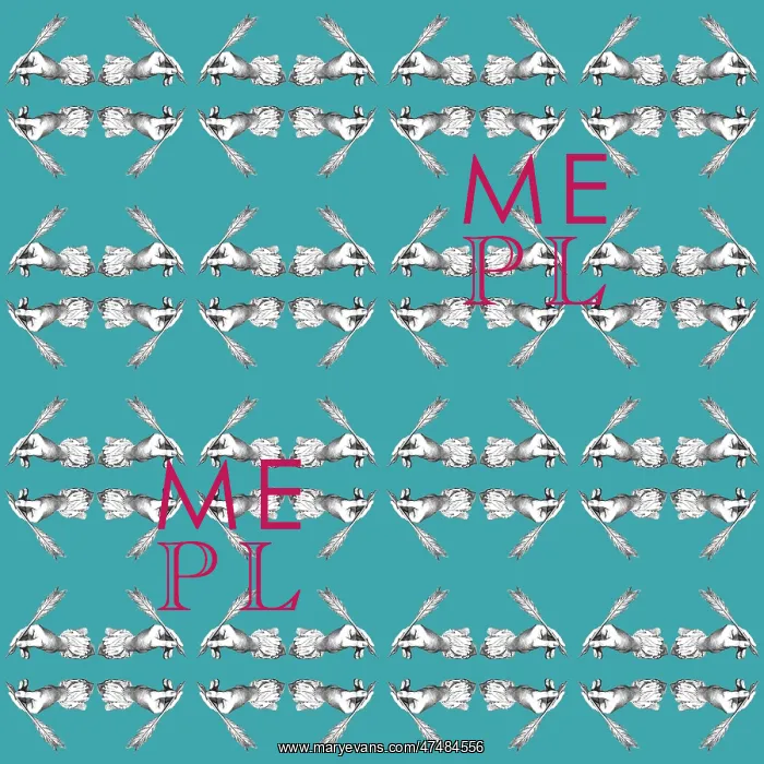 : Repeating Pattern - Hand with Quill Pen : Repeating Pattern - Hand with Quill Pen