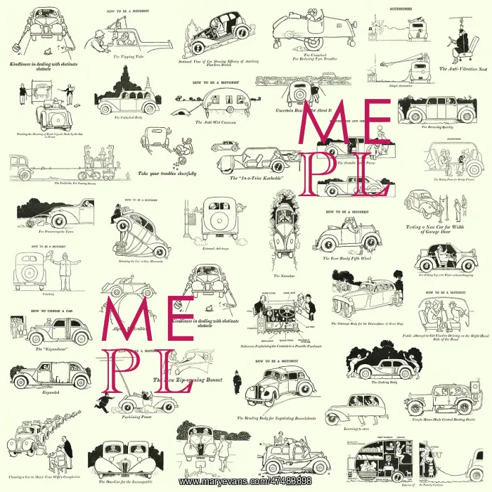 : Repeating Pattern - Heath Robinson Motorcars : Repeating Pattern - Heath Robinson Motorcars