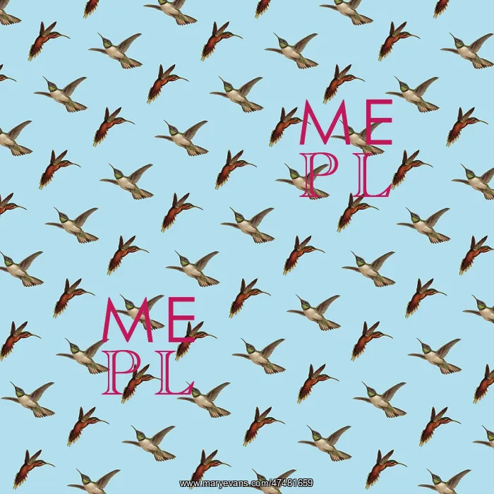 : Repeating Pattern - Hummingbirds : Repeating Pattern - Hummingbirds