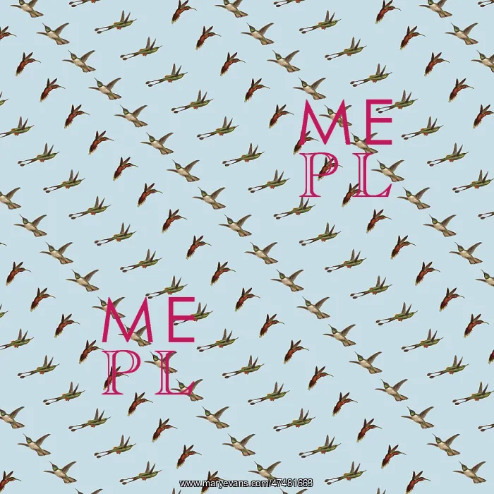 : Repeating Pattern - Hummingbirds : Repeating Pattern - Hummingbirds