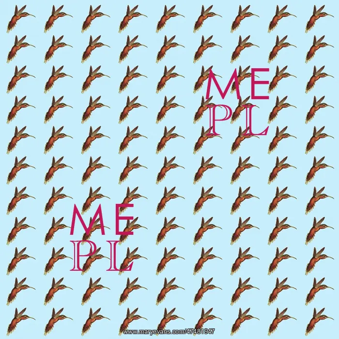 : Repeating Pattern - Hummingbirds : Repeating Pattern - Hummingbirds