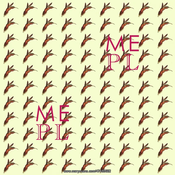 : Repeating Pattern - Hummingbirds : Repeating Pattern - Hummingbirds