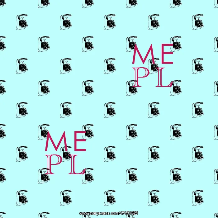 : Repeating Pattern - Old Style Telephone Receivers : Repeating Pattern - Old Style Telephone Receivers