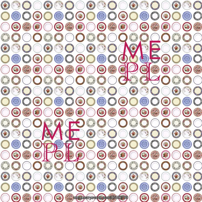 : Repeating Pattern - Plates : Repeating Pattern - Plates