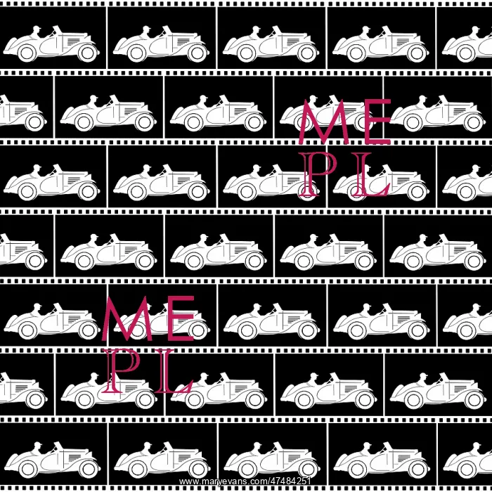 : Repeating Pattern - Sports car : Repeating Pattern - Sports car