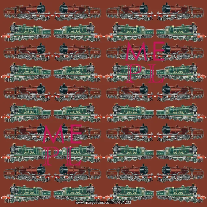 : Repeating Pattern - Steam Engines : Repeating Pattern - Steam Engines