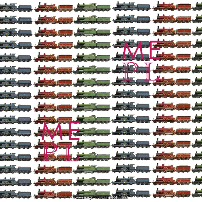 : Repeating Pattern - Steam Engines : Repeating Pattern - Steam Engines