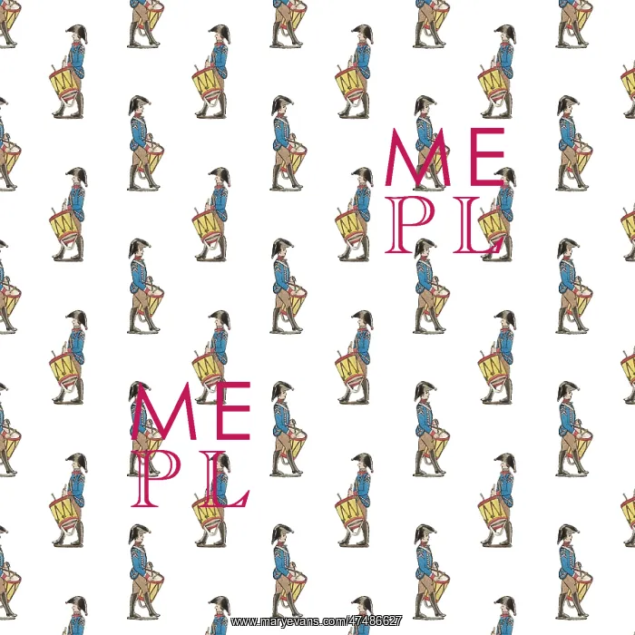 : Repeating Pattern - Toy Drummers : Repeating Pattern - Toy Drummers