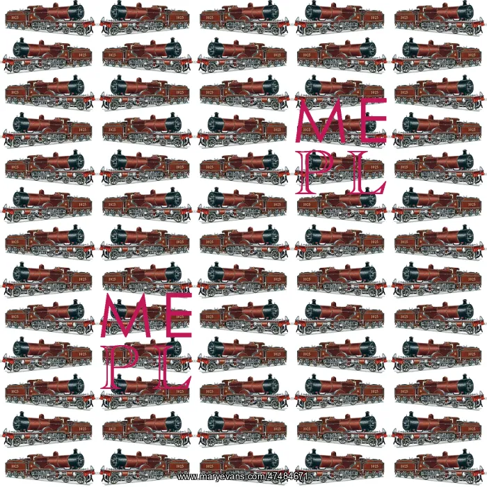 : Repeating Pattern - Train / Steam Engine : Repeating Pattern - Train / Steam Engine