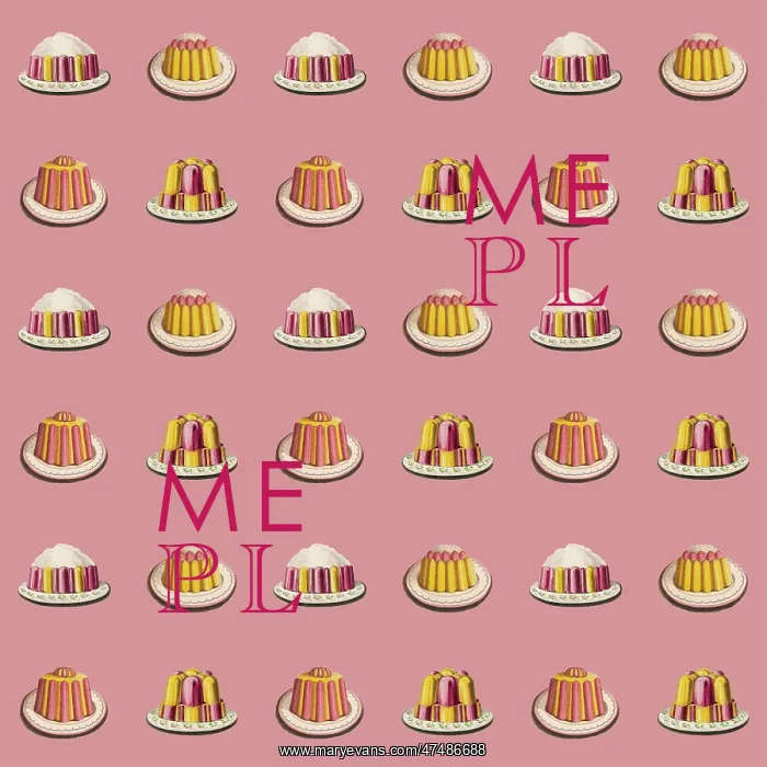 : Repeating Pattern - Variety of dessert dishes : Repeating Pattern - Variety of dessert dishes