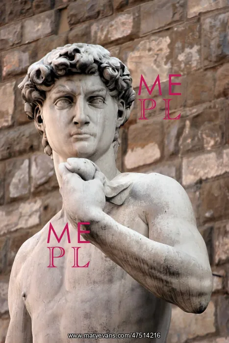 : Replica of the statue of David : Replica of the statue of David