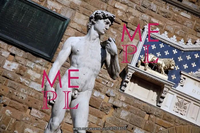 : Replica of the statue of David : Replica of the statue of David