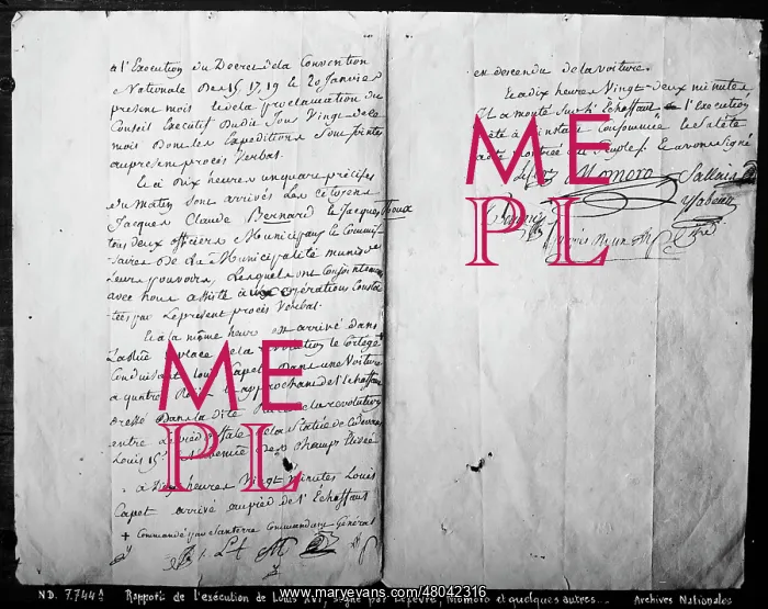 : Report of the Execution of : Report of the Execution of