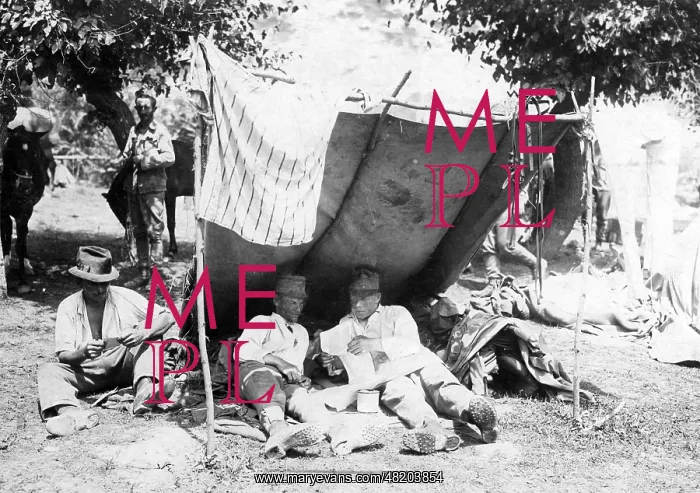 : Repose in the Italian combat zone, 1915 : Repose in the Italian combat zone, 1915