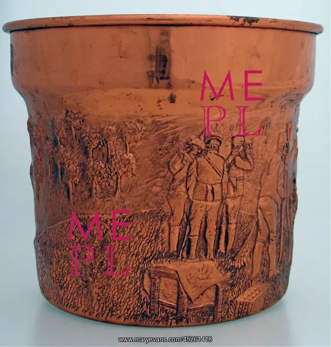 : A repousse, chased and engraved jardiniure : A repousse, chased and engraved jardiniure
