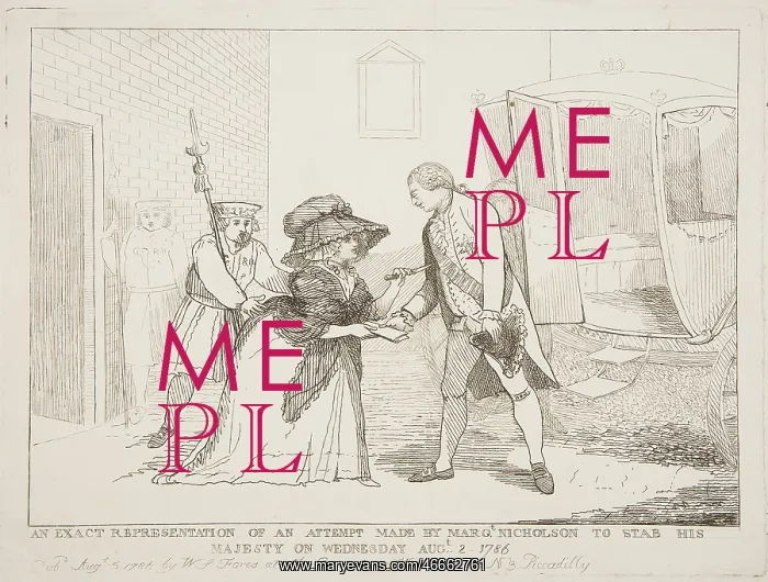 : Representation of Attempt made by Nicholson to Stab His Maje : Representation of Attempt made by Nicholson to Stab His Maje