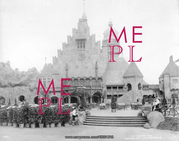 : Representation of a castle, World Exhibition, St Louis : Representation of a castle, World Exhibition, St Louis