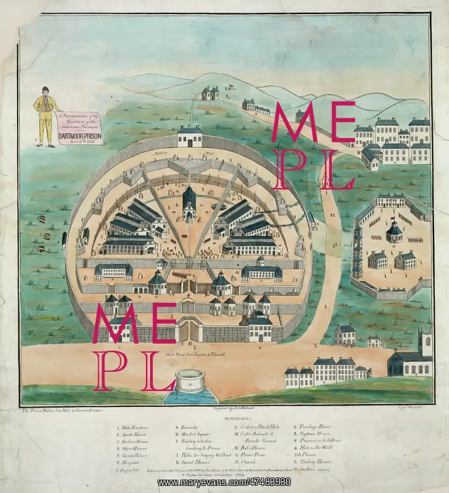 : A representation of the massacre of American prisoners in Da : A representation of the massacre of American prisoners in Da