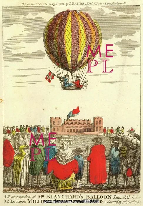 : Representation of Mr Blanchard's Balloon : Representation of Mr Blanchard's Balloon