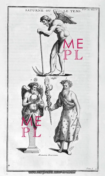 : Representations of Saturn. Illustration from supplement : Representations of Saturn. Illustration from supplement