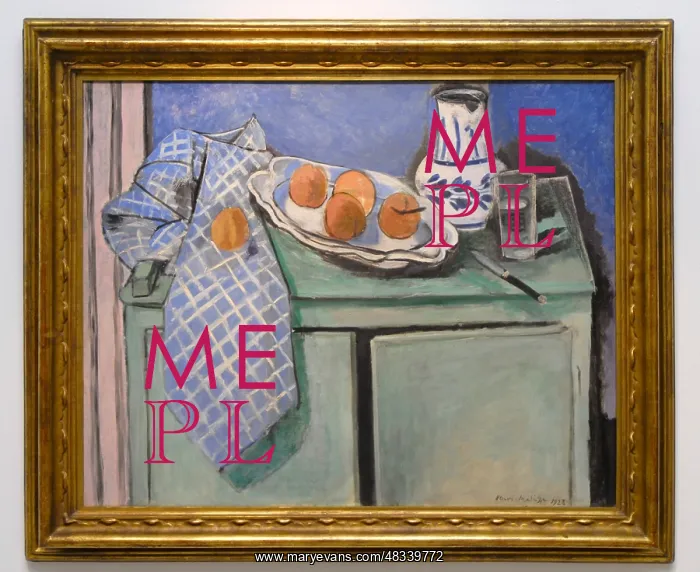 : Reproduction, Still Life on a Green Sideboard, by Matisse : Reproduction, Still Life on a Green Sideboard, by Matisse